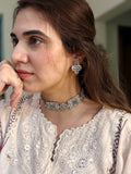 Zirconium Choker with earrings