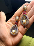 Sapphire Kundan Set