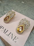 Crown Earrings Champagne