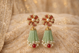 Floral Set with peridot