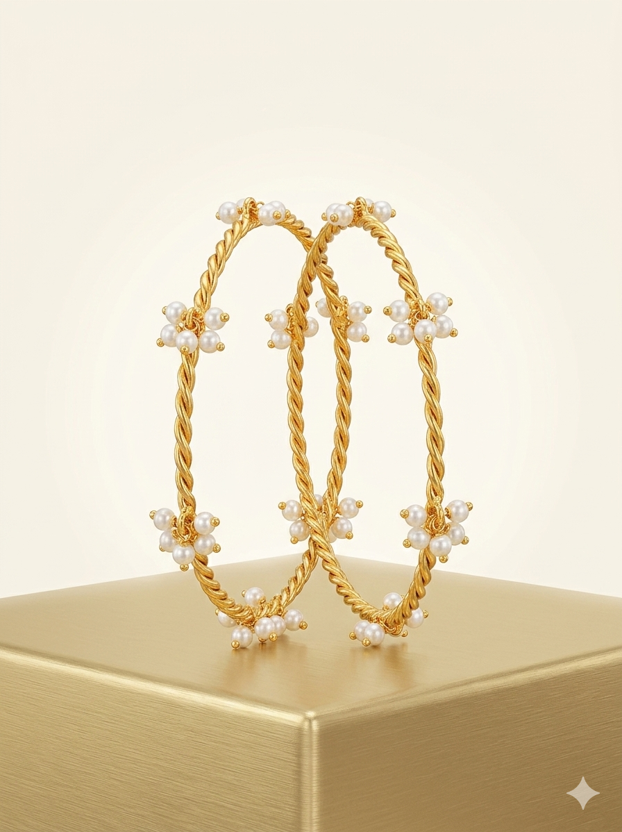 Pearl Cluster Bangle