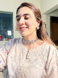 Zirconium Choker with earrings