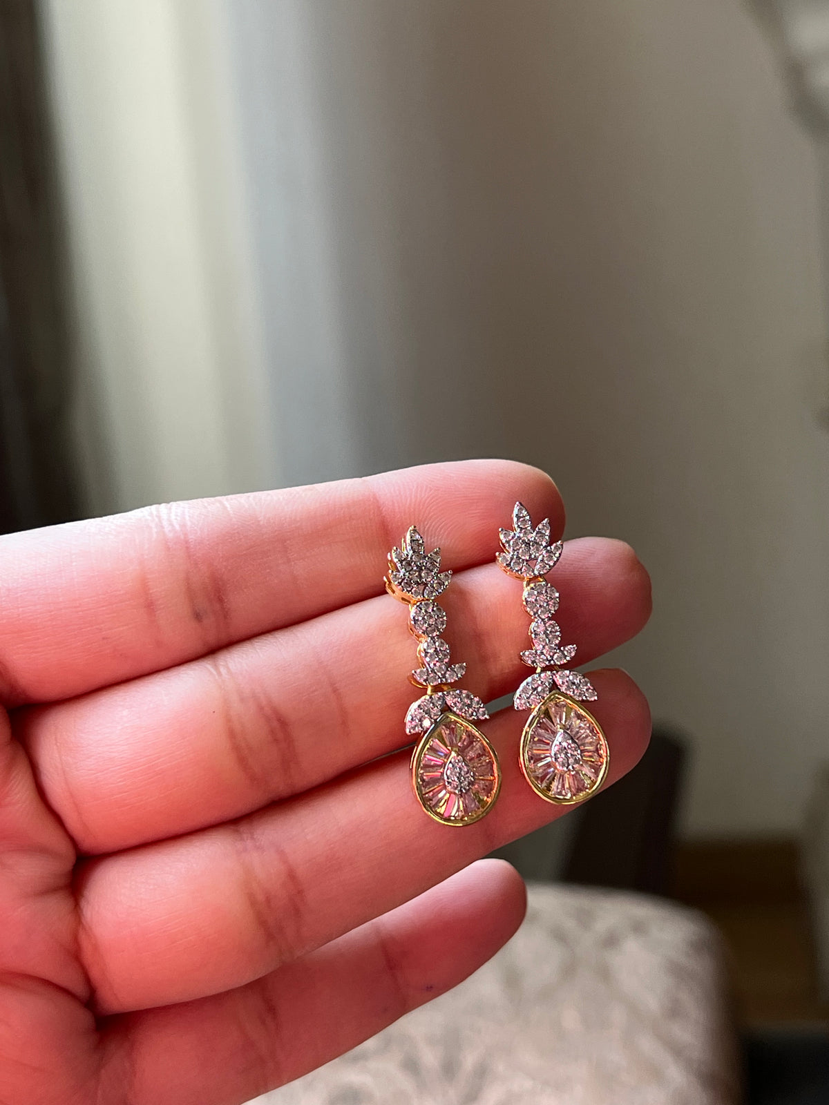 Oval Drop Earrings