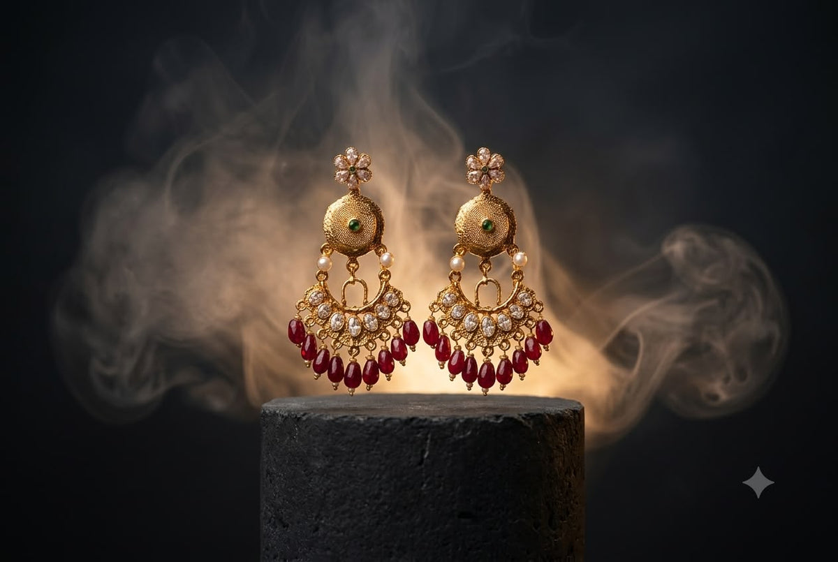 Ruby Aura Earrings