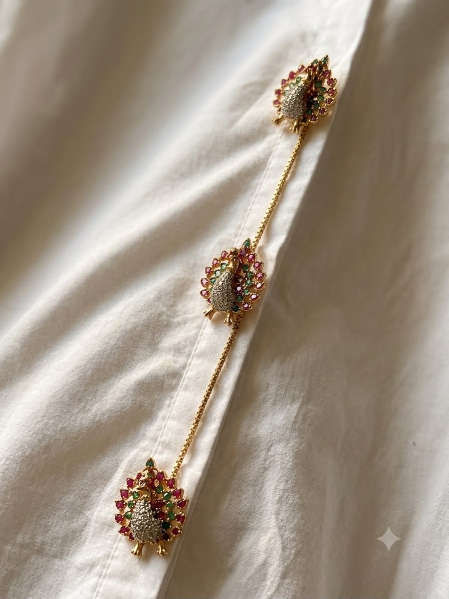 Peacock Buttons